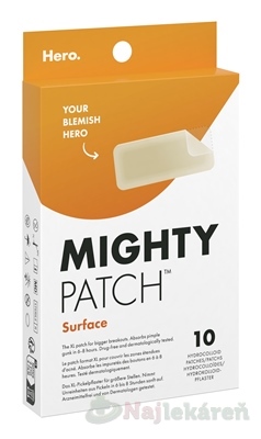 Hero. MIGHTY PATCH Surface XL náplasti na akné 10ks
