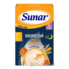 SUNAR mliečna KAŠA KRUPICOVÁ Na dobrú noc medová 6m+ 210 g