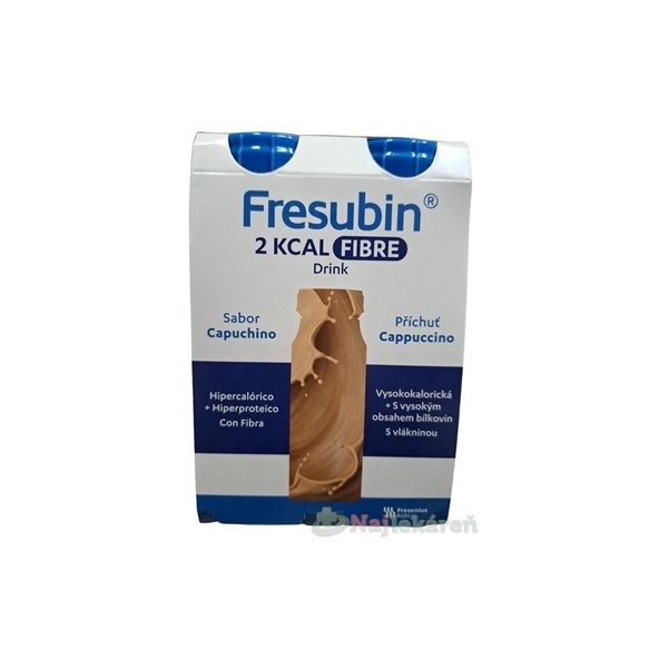 Fresubin 2 KCAL FIBRE DRINK príchuť kapučíno 4x200 ml