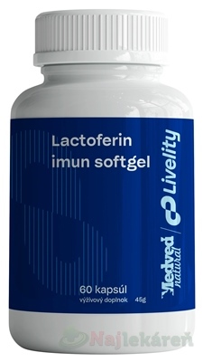 Medveď natural Lactoferin imun softgel 60 kapsúl