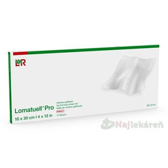 Lomatuell Pro Krytie na rany s kontaktnou sieťkou 10x30 cm 10 ks