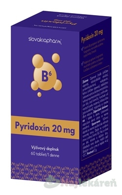 Slovakiapharm Pyridoxín 20mg 60 tbl kúpite na Najlekaren.eu