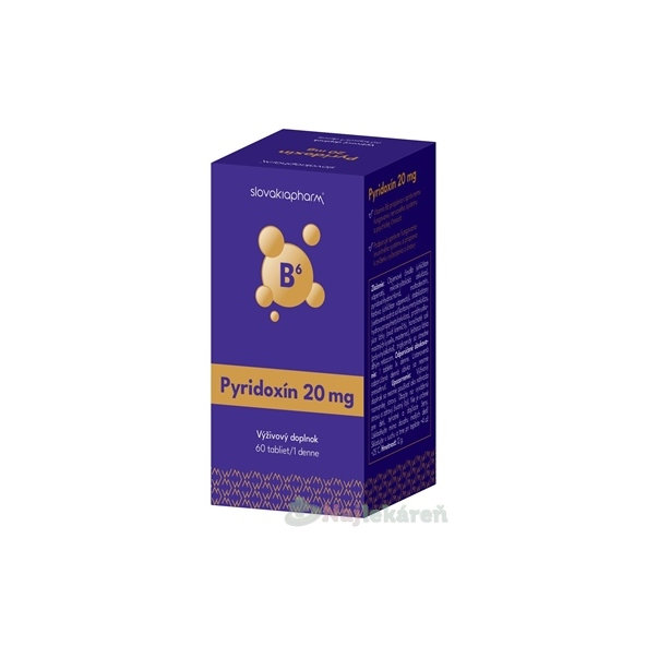 Slovakiapharm Pyridoxín 20mg 60 tbl